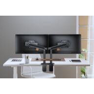 SmartView Dubbel Monitorarm zwart thumbnail