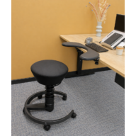 Swopper - Faux leather - Wheels - Black thumbnail