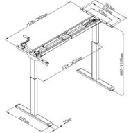 Ergonomic table frame Universal 1HA thumbnail