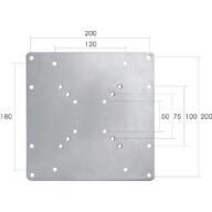 VESA-Adapterplatte silber thumbnail