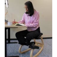 Variér Variable Kneeling Chair Without Backrest – Natural/Black thumbnail