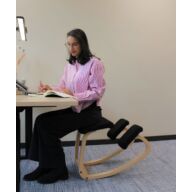 Variér Variable Kneeling Chair Without Backrest – Natural/Black thumbnail