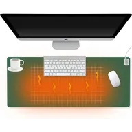 QH Verwarmde bureau-onderlegger 40 × 80 cm – Zwart thumbnail