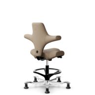 HÅG Capisco 8106 - Select (Gabriel) - Laine / Polyamide - SC61184 - Light brown - Noir - 265 mm (hauteur d’assise 53–79 cm) - Patins thumbnail