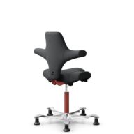 HÅG Capisco 8106 - Select (Gabriel) - Laine / Polyamide - SC60051 - Charcoal - Blush Rose - 265 mm (hauteur d’assise 53–79 cm) - Patins thumbnail