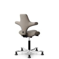 HÅG Capisco 8106 - Select (Gabriel) - Wol / Polyamide - SC60129 - Beige - Zwart - 265 mm (Zithoogte 53-79cm) - Glijdoppen thumbnail