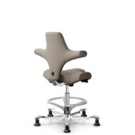HÅG Capisco 8106 - Select (Gabriel) - Wool / Polyamide - SC60129 - Beige - Silver - 200 mm (seat height 46-64cm) - Glides thumbnail