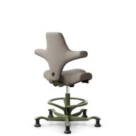 HÅG Capisco 8106 - Select (Gabriel) - Wol / Polyamide - SC60129 - Beige - Moss Grey - 265 mm (Zithoogte 53-79cm) - Glijdoppen thumbnail