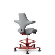 HÅG Capisco 8106 - Select (Gabriel) - Wool / Polyamide - SC60131 - Light ash grey - Blush Rose - 200 mm (seat height 46-64cm) - Glides thumbnail