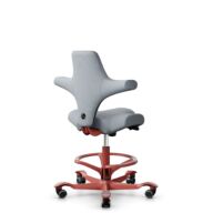 HÅG Capisco 8106 - Select (Gabriel) - Laine / Polyamide - SC60139 - Light grey - Noir - 200 mm (hauteur d’assise 46–64 cm) - Roues souples pour sols durs thumbnail