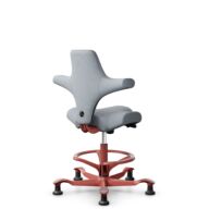 HÅG Capisco 8106 - Select (Gabriel) - Laine / Polyamide - SC60139 - Light grey - Noir - 265 mm (hauteur d’assise 53–79 cm) - Patins thumbnail