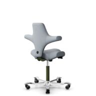 HÅG Capisco 8106 - Select (Gabriel) - Wol / Polyamide - SC60139 - Light grey - Wit - 150mm - Harde wielen t.b.v. zachte vloeren thumbnail