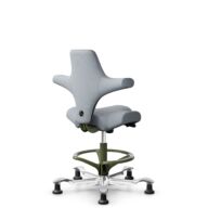 HÅG Capisco 8106 - Select (Gabriel) - Wool / Polyamide - SC60139 - Light grey - White - 265 mm (seat height 53-79cm) - Glides thumbnail