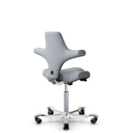 HÅG Capisco 8106 - Select (Gabriel) - Lana / Poliamida - SC60139 - Light grey - Blush Rose - 265 mm (seat height 53-79cm) - Hard castors for soft floors thumbnail