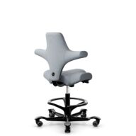 HÅG Capisco 8106 - Select (Gabriel) - Wool / Polyamide - SC60139 - Light grey - Moss Grey - 265 mm (seat height 53-79cm) - Soft castors for hard floors thumbnail