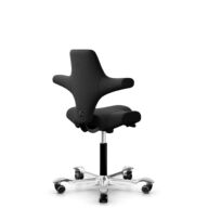 HÅG Capisco 8106 - Select (Gabriel) - Wol / Polyamide - SC60999 - Black - Zwart - 265 mm (Zithoogte 53-79cm) - Harde wielen t.b.v. zachte vloeren thumbnail