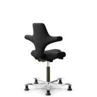 HÅG Capisco 8106 - Select (Gabriel) - Lana / Poliamida - SC60999 - Black - Moss Grey - 200 mm (seat height 46-64cm) - Glides thumbnail