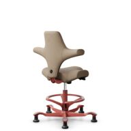 HÅG Capisco 8106 - Select (Gabriel) - Laine / Polyamide - SC61184 - Light brown - Blush Rose - 200 mm (hauteur d’assise 46–64 cm) - Patins thumbnail
