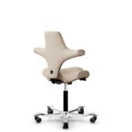 HÅG Capisco 8106 - Select (Gabriel) - Wool / Polyamide - SC61188 - Light beige - Black - 265 mm (seat height 53-79cm) - Soft castors for hard floors thumbnail