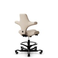 HÅG Capisco 8106 - Select (Gabriel) - Wool / Polyamide - SC61188 - Light beige - Black - 265 mm (seat height 53-79cm) - Soft castors for hard floors thumbnail