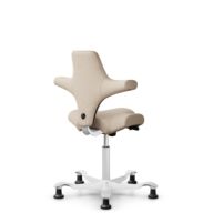 HÅG Capisco 8106 - Select (Gabriel) - Laine / Polyamide - SC61188 - Light beige - Blanc - 150 mm (hauteur d’assise 40–55 cm) - Patins thumbnail