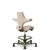 HÅG Capisco 8106 - Select (Gabriel) - Laine / Polyamide - SC61188 - Light beige - Moss Grey - 265 mm (hauteur d’assise 53–79 cm) - Patins thumbnail
