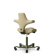 HÅG Capisco 8106 - Select (Gabriel) - Wol / Polyamide - SC62097 - Light ochre - Framekleur - Moss Grey - Gasveer - 150 mm (Zithoogte 40-55cm) - Vloercontact - Zachte wielen t.b.v. harde vloeren - Voetenring - Nee, geen voetenring - Voetster - Nee, voet... thumbnail