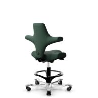 HÅG Capisco 8106 - Select (Gabriel) - Wool / Polyamide - SC68209 - Dark green - Black - 265 mm (seat height 53-79cm) - Hard castors for soft floors thumbnail