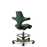 HÅG Capisco 8106 - Select (Gabriel) - Laine / Polyamide - SC68209 - Dark green - Moss Grey - 265 mm (hauteur d’assise 53–79 cm) - Roues souples pour sols durs thumbnail