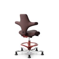 HÅG Capisco 8106 - Select (Gabriel) - Laine / Polyamide - SC61186 - Chestnut - Blush Rose - 200 mm (hauteur d’assise 46–64 cm) - Patins thumbnail