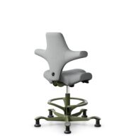 HÅG Capisco 8106 - Capture (Gabriel) - Wool / Polyamide - CPT4102 - Light grey - Moss Grey - 200 mm (seat height 46-64cm) - Glides thumbnail