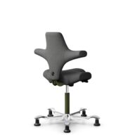 HÅG Capisco 8106 - Capture (Gabriel) - Laine / Polyamide - CPT4601 - Dark grey - Moss Grey - 150 mm (hauteur d’assise 40–55 cm) - Patins thumbnail