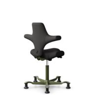 HÅG Capisco 8106 - Capture (Gabriel) - Wool / Polyamide - CPT5501 - Charcoal - Moss Grey - 200 mm (seat height 46-64cm) - Glides thumbnail