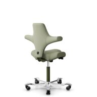 HÅG Capisco 8106 - Capture (Gabriel) - Wol / Polyamide - CPT5101 - Green-grey - Moss Grey - 150mm - Zachte wielen t.b.v. harde vloeren thumbnail