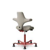HÅG Capisco 8106 - Capture (Gabriel) - Laine / Polyamide - CPT5103 - Light beige - Blush Rose - 150 mm (hauteur d’assise 40–55 cm) - Patins thumbnail
