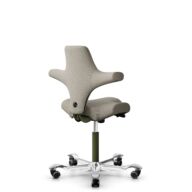 HÅG Capisco 8106 - Capture (Gabriel) - Laine / Polyamide - CPT5103 - Light beige - Moss Grey - 265 mm (hauteur d’assise 53–79 cm) - Roues dures pour sols souples thumbnail