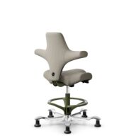 HÅG Capisco 8106 - Capture (Gabriel) - Lana / Poliamida - CPT5103 - Light beige - Moss Grey - 265 mm (seat height 53-79cm) - Glides thumbnail