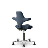 HÅG Capisco 8106 - Capture (Gabriel) - Wool / Polyamide - CPT6001 - Dark blue - Moss Grey - 265 mm (seat height 53-79cm) - Glides thumbnail