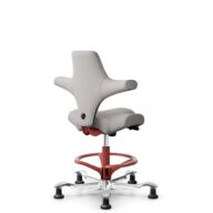 HÅG Capisco 8106 - Oceanic (Camira) - Polyester recyclé - OCI014 - Light beige - Blush Rose - 265 mm (hauteur d’assise 53–79 cm) - Patins thumbnail