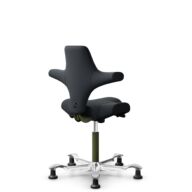 HÅG Capisco 8106 - Oceanic (Camira) - Recyceltes Polyesters - OCI001 - Black - Moss Grey - 265 mm (Sitzhöhe 53-79cm) - Bodengleiter thumbnail