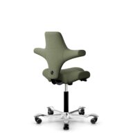 HÅG Capisco 8106 - Sirdal (GU) - Laine - SRD960 - Green - Noir - 200 mm (hauteur d’assise 46–64 cm) - Roues dures pour sols souples thumbnail
