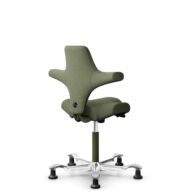 HÅG Capisco 8106 - Sirdal (GU) - Laine - SRD960 - Green - Moss Grey - 200 mm (hauteur d’assise 46–64 cm) - Patins thumbnail