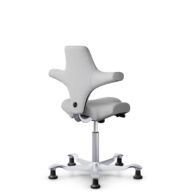 HÅG Capisco 8106 - Steelcut Trio 3 (Kvadrat) - Lana / Poliamida - STT133 - Light grey - Silver - 200 mm (seat height 46-64cm) - Glides thumbnail
