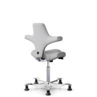 HÅG Capisco 8106 - Steelcut Trio 3 (Kvadrat) - Wool / Polyamide - STT133 - Light grey - Silver - 200 mm (seat height 46-64cm) - Glides thumbnail