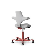 HÅG Capisco 8106 - Steelcut Trio 3 (Kvadrat) - Laine / Polyamide - STT133 - Light grey - Blush Rose - 265 mm (hauteur d’assise 53–79 cm) - Patins thumbnail
