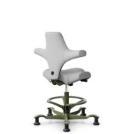 HÅG Capisco 8106 - Steelcut Trio 3 (Kvadrat) - Laine / Polyamide - STT133 - Light grey - Moss Grey - 265 mm (hauteur d’assise 53–79 cm) - Patins thumbnail