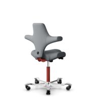 HÅG Capisco 8106 - Steelcut Trio 3 (Kvadrat) - Laine / Polyamide - STT153 - Blush Rose - 200 mm (hauteur d’assise 46–64 cm) - Roues souples pour sols durs thumbnail