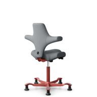 HÅG Capisco 8106 - Steelcut Trio 3 (Kvadrat) - Wool / Polyamide - STT153 - Grey - Blush Rose - 265 mm (seat height 53-79cm) - Glides thumbnail