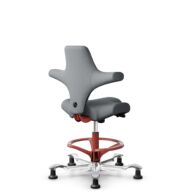HÅG Capisco 8106 - Steelcut Trio 3 (Kvadrat) - Laine / Polyamide - STT153 - Blush Rose - 265 mm (hauteur d’assise 53–79 cm) - Patins thumbnail