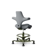 HÅG Capisco 8106 - Steelcut Trio 3 (Kvadrat) - Wool / Polyamide - STT153 - Grey - Moss Grey - 265 mm (seat height 53-79cm) - Glides thumbnail